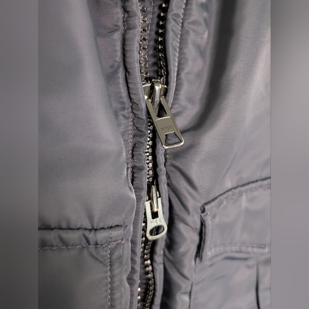Blauer Heavy Black Bomber Jacket Medium - Picture 5 of 10